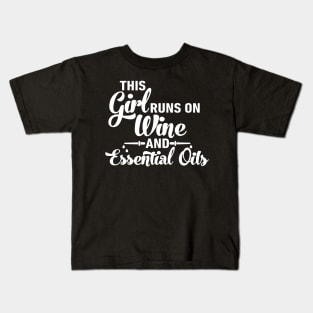 Wine and Essential Oils Kids T-Shirt